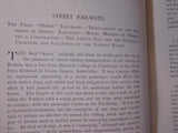 History of the West End Street Railway Boston Hard Cover 1891