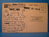 Postcard Nebraska Zephyr Burlington Route Advertisement Stamped 1962