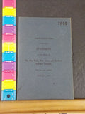 New York New Haven and Hartford Railroad Company Annual Report 1915 June 15