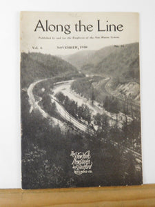 Along the Line 1930 November New York New Haven & Hartford Employee Magazine