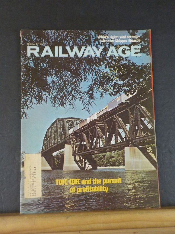 Railway Age 1975 October 27 TOFC/COFC and the pursuit of profitability