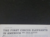 White Tops Circus Magazine 1940 December - January 1941  First Circus Elephants