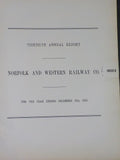 Norfolk and Western Railway Annual Report 30th  year ended December 31 1925 MAP