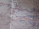 Map Union Pacific Railroad 1994 UP & Connecting Short Lines