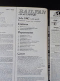 Railfan & Railroad Magazine 1987 July Altoona's K4 ATSF Abo Canyon NYS&W Heritag