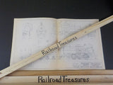 Blueprint Philadelphia & Reading 0-6-0 Switcher Class B-5B Locomotive BP DWG#335