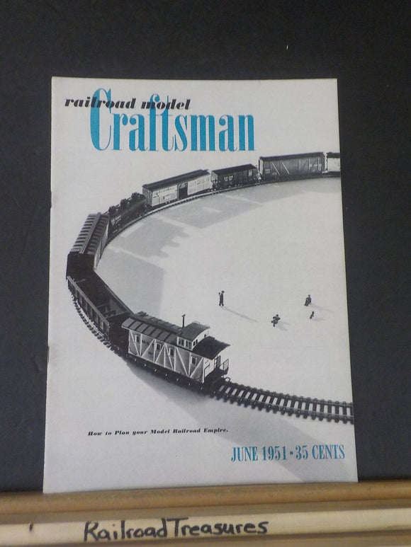 Railroad Model Craftsman Magazine 1951 June RMC