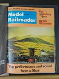 Model Railroader Magazine Complete year in MR blue binders 1973  12 issues