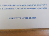 C&O B&O Operating rules 1969 April 27 Chesapeake and Ohio Baltimore & Ohio