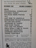 Trains Magazine 1982 December Yuletide on the Santa Fe Trail Last ride to LEadvi