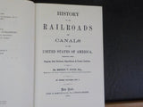 History of the Railroads and Canals of the United States by Poor w/2 maps HardCo