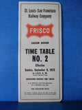 St. Louis-San Francisco Ry Co Frisco Employee Timetable #2 Eastern Div 1973