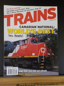 Trains Magazine 2002 November Canadian National World's best Railroad Ted Rose p