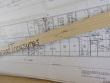 Blueprint PRR Co. Sunnyside Yard Pullman Section Basement 1 & 2 PRR