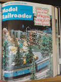 Model Railroader Magazine Complete year in MR blue binders 1976   12 issues