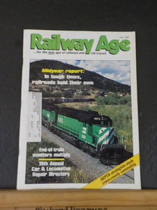 Railway Age 1990 July End of train monitors multiply Car & Locomotive repair dir
