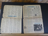 Chessie News Employee Magazine Newspaper B&O News Vol 1 #7, 11 Lot of 2 DAMAGED
