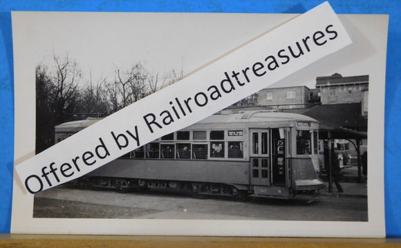 Photo Capital Transit Trolley #537 Washington D.C. Navy Yard 1930s