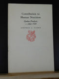 Contribution to Human Nutrition, Gerber Products since 1928 by Stephen S Nisbet