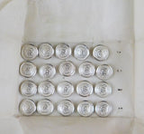 Pennsylvania Railroad small buttons Lot of 20 small silver buttons