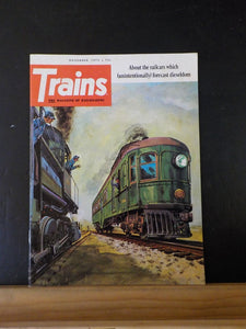 Trains Magazine 1973 November About the railcars which forecast dieseldom