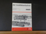 Der Modelleisenbahner 1973 Februar Trade journal for model railroaders