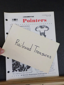 EMD Locomotive Pointers 11L-78 Improved Engine Gaskets And Seals