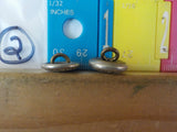 Button Canadian Paific Scully Lot of 2 small Silver in color small