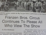 White Tops Circus Magazine 1982 September October Flying Circuses used to promot