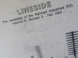 Lineside Volume 4 No 2 1993 Fall Railroad Industry Special Interest Group