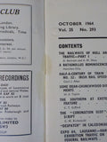 Railway World 1964 October Vol 25 No 293 RYs of Hull & theri traffic 1