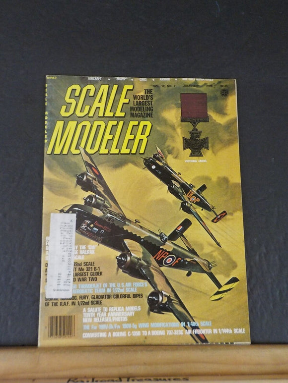 Scale Modeler 1977 July Thunderbirds Thunderchief Victoria Cross Halifax