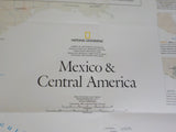 Map Dividing Link Mexico & Central America 2007 National Geographic