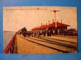 Postcard Midlake Station Ogden Lucin CutOff Great Salt Lake Utah Postmarked 1910