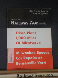 Railway Age 1961 February 6 Weekly Frisco plans 1000 miles of Microwave Milw spe