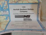 Map Norfolk Southern system map 1999 NS