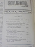 Railmodel Magazine 1970 January MOW Caboose & bunk car CN trackside signs
