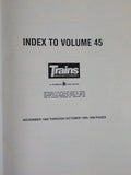 Trains Magazine Bound Volume 45 Nov 1984 - Oct 1985