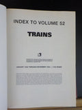 Trains Magazine Bound Volume 52    1992 Jan - Dec