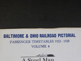Baltimore & Ohio Railroad Volume 4 Pictorial Passenger Timetables 1923-28