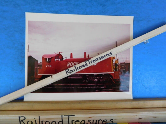 Photo Rock Island Railroad Locomotive #774 8 X 10 Color Kansas City MO 1973