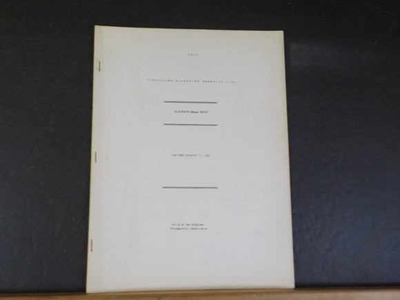 Pennsylvania-Reading Seashore Lines annual report 1950