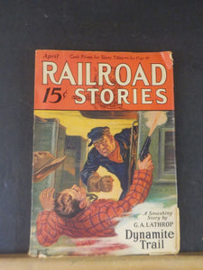 Railroad Stories Magazine 1932 April Dynamite Trail