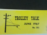 Trolley Talk #181 1987 June Chicago Aurora & Elgin Railroad 1941. Trolley Ice Ca