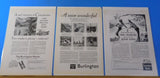 Ads Burlington Route Lot #9 Advertisements from various magazines (10)