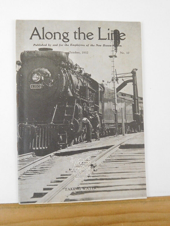 Along the Line 1932 October New York New Haven & Hartford Employee Magazine