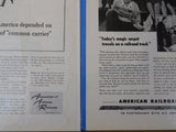 Ads Association of American Railroads Lot #5 Advertisements from magazines (10)