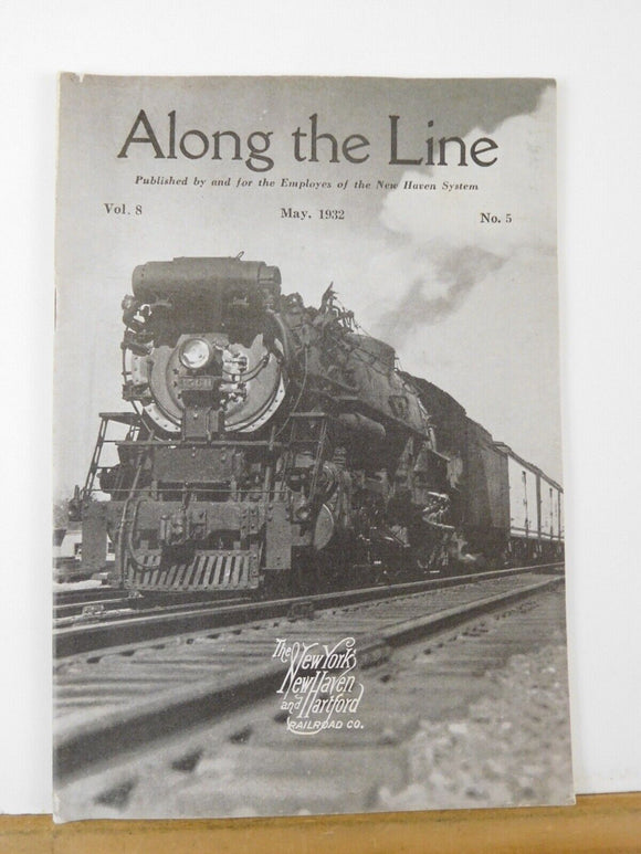 Along the Line 1932 May New York New Haven & Hartford Employee Magazine