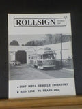 Rollsign Magazine of New England Transit News 1987 November December MBTA vehicl