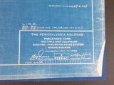 Blueprint PRR Passenger Cars Multiple Unit Equipment Electro-Pneumatic Brake Sys